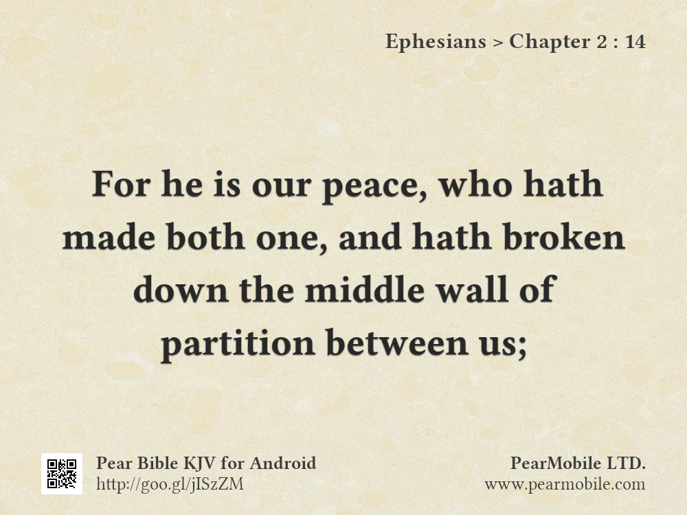 Ephesians, Chapter 2:14